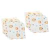 ibasenice 2 Sets Muslin Washcloths for Babies and Newborns, Soft Unisex Drool Bibs, Name-Printed, 5 Pieces view 1