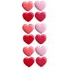 FRCOLOR 12-Piece Empty Heart-Shaped Makeup Containers with Mirror view 1