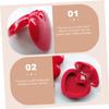 FRCOLOR 12-Piece Empty Heart-Shaped Makeup Containers with Mirror view 3