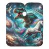RPLIFE Cute Cartoon Dolphin Barber Cape with Bubbles on the Seabed, Washable Haircut Cape for Adults and Men view 1