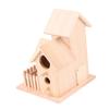 HAPINARY Wooden Hanging Bird Nest with Three Rooms for Garden Birds, Classic Design with Wide Entrance, Birdhouse and Bed for Small Birds view 1