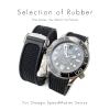 AMSOH Soft Rubber Watch Strap for Omega Speedmaster AT150, Seamaster 300 and Seamaster 007 James Bond, 19 mm, 20 mm, 21 mm, 22 mm, Agate view 4