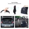 hxoity 4-Wheel Folding Pet Stroller with Storage Basket, Removable Carrier, Black, 10 kg Capacity view 4
