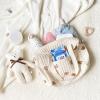 Embroidered Baby Diaper Bag, Cotton Travel Tote view 4