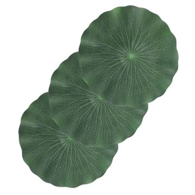 Yardwe 9-Piece Floating Lotus Leaves for Ponds and Aquariums, Realistic Water Plant Decor for Fish Tanks and Garden Landscapes, Low-Maintenance and Durable