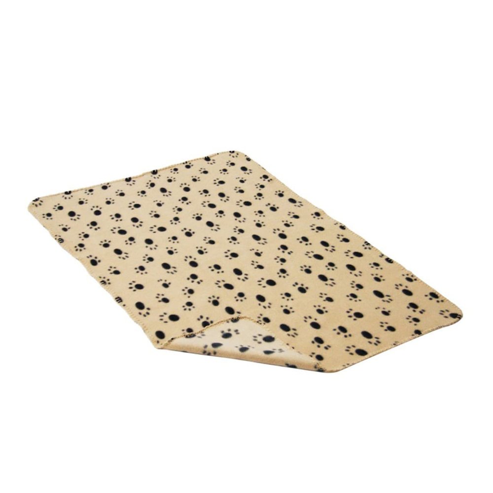 Yardwe Beige Fleece Mat for Dogs or Cats