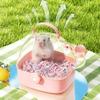 Norhogo Portable Hamster Travel Carrier with Water Bottle, Pink view 4