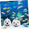 SEWOART 2-Piece Funny Pumpkin Decoration for Aquariums view 3