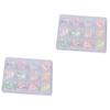 FRCOLOR 2-Piece Bottle Nail Stickers with Stars and Moons, Glitter Sequin Stickers for Creative Nail Art view 1