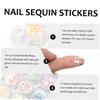 FRCOLOR 2-Piece Bottle Nail Stickers with Stars and Moons, Glitter Sequin Stickers for Creative Nail Art view 2