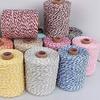 Luxury Crochet Paper Yarn for DIY Summer Straw Hats and Handbags (Purple Gold) view 3