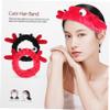 Women's Spa Headband with 3D Reindeer Antlers for Skin Care view 4