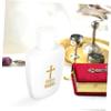 Holy Water Bottles, 4-Pack, Plastic, White view 3