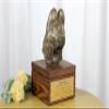 Art-Dog Custom Dog Memorial Urn – Cold-Cast Bronze Briard Head on Birch Base – 16 × 28 × 16 cm view 2
