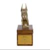 Art-Dog Handmade Personalized Dog Memorial Urn with Cold-Cast Bronze Boxer Head, 16 x 28 x 16 cm view 1