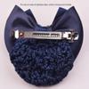 Women's Hair Bun Covers with Bow, Blue, 5 Pack view 2