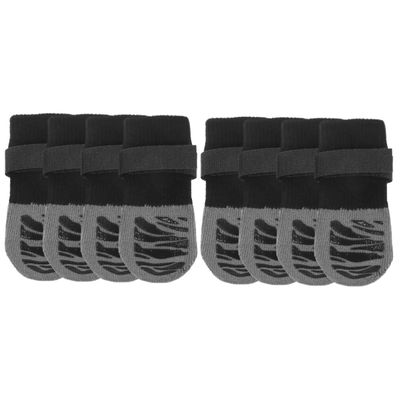 Sosoport 8-Piece Pet Paw Protector Socks, Non-Slip, Waterproof, Washable Nylon