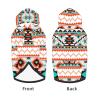 Large Dog Hoodie, Colorful Aztec Pattern, Medium view 3