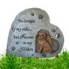 Resin Puppy Memorial Stone, Pet Grave Marker for Garden view 1