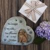 Resin Puppy Memorial Stone, Pet Grave Marker for Garden view 2
