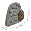 Resin Puppy Memorial Stone, Pet Grave Marker for Garden view 4