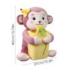 Erice 2-in-1 Car Trash Can and Plush Monkey Tissue Holder view 2