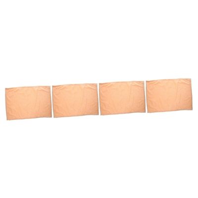 IMIKEYA 4-Piece Soft Flannel Pet Blankets for Dogs, Pink/Beige