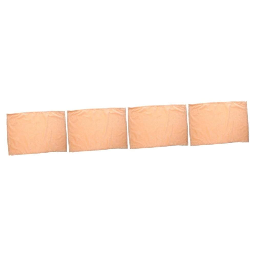 IMIKEYA 4-Piece Soft Flannel Pet Blankets for Dogs, Pink/Beige