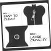 Happyyami Portable Dog Waste Bag Dispenser with Leash Attachment, Black PU view 4