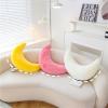 Herfair Kids' Cuddle Pillow, Soft Fluffy Moon-Shaped Decorative Pillow for Children's Room, Pink, 45 cm/17.7 in view 4
