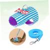 Happyyami Pet Harness with Leash - Blue Striped view 3