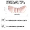 Heel Grips for Loose Shoes, Beige, 4-Pack, 3 mm Thick view 4