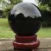 ICXLPMC Natural Black Obsidian Sphere, Large Crystal Ball, Feng Shui Decoration, No Stand (Color: 4–5 cm) view 4