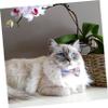 Happyyami Decorative Polyester Cat Collar with Wear-Resistant Purple Bow view 4