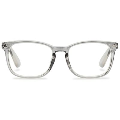 ABETOS Blue-Light-Filtering Reading Glasses, Clear Gray, +2.0