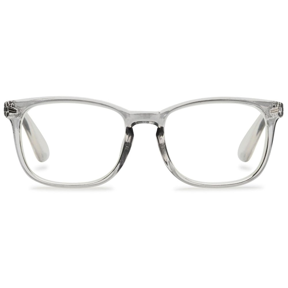 ABETOS Blue-Light-Filtering Reading Glasses, Clear Gray, +2.0