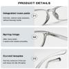 ABETOS Blue-Light-Filtering Reading Glasses, Clear Gray, +2.0 view 4