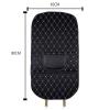 ZHSDMB 2-Piece Waterproof Leather Car Seatback Kick Mats with Pockets for Lexus RX350/RX350L/RX400h/RX450h, Black-L view 2