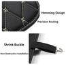 ZHSDMB 2-Piece Waterproof Leather Car Seatback Kick Mats with Pockets for Lexus RX350/RX350L/RX400h/RX450h, Black-L view 3