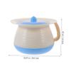 Beaupretty Unisex Portable Bedpan with Lid, Durable PP, Spill-Resistant, for Babies and Seniors view 2