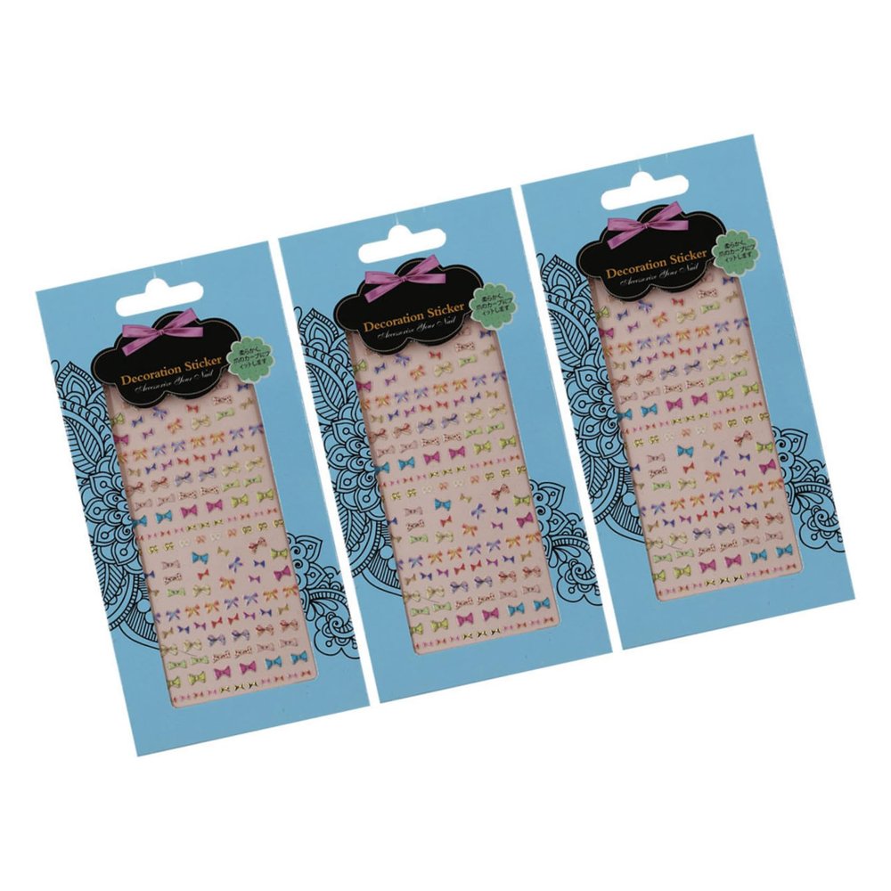 Waterproof Nail Stickers, 3 Self-Adhesive Sheets