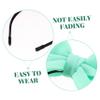 Yardwe Lightweight Elastic Cotton Puppy Hair Band with Halloween Bow view 4