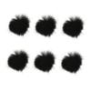 Black Fluffy Ball Nail Charms for Nail Art view 1