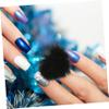 Black Fluffy Ball Nail Charms for Nail Art view 4