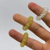 ATC Handels GmbH Finger Massage Rings in Gold or Silver for Fingers and Toes, Made of Spring Steel for Personalized Relaxation (10 Silver and 10 Gold) view 1