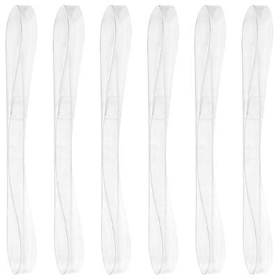 VALICLUD 20-Piece Pack Transparent Detachable Heel Shoe Straps for High Heels