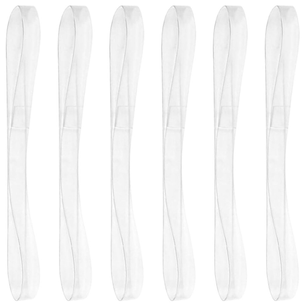VALICLUD 20-Piece Pack Transparent Detachable Heel Shoe Straps for High Heels