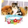 Kisangel PU Pet Collar with Floral Design view 3
