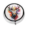Deer Round 3-Compartment Pill Organizer view 1