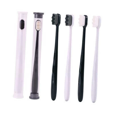 Healvian Micro-Nano Toothbrush, Black ABS, Soft Bristles